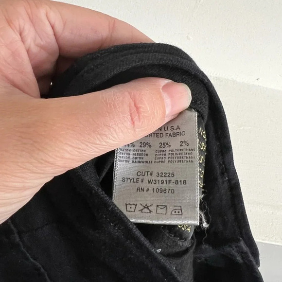 Goldsign black skinny  jeans jeggings stretch size 29 - Picture 10 of 10